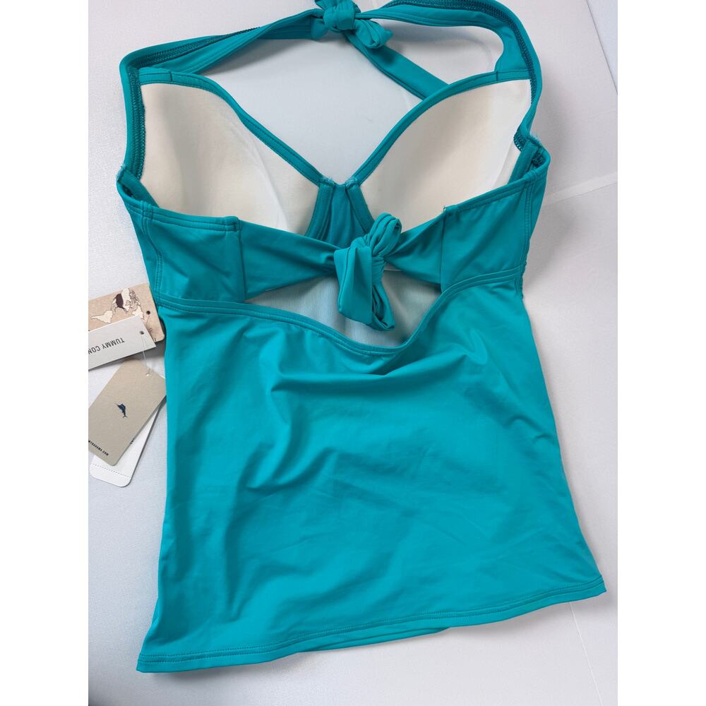 Tommy Bahama Pearl Underwire Full Coverage Tankini Top Ming Jade Womens XS C NWT - Picture 4 of 10